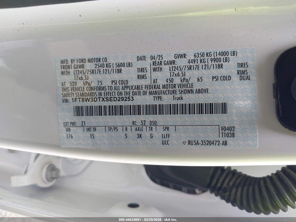 1FT8W3DTXSED29253 2025 FORD F-350 photo no. 9