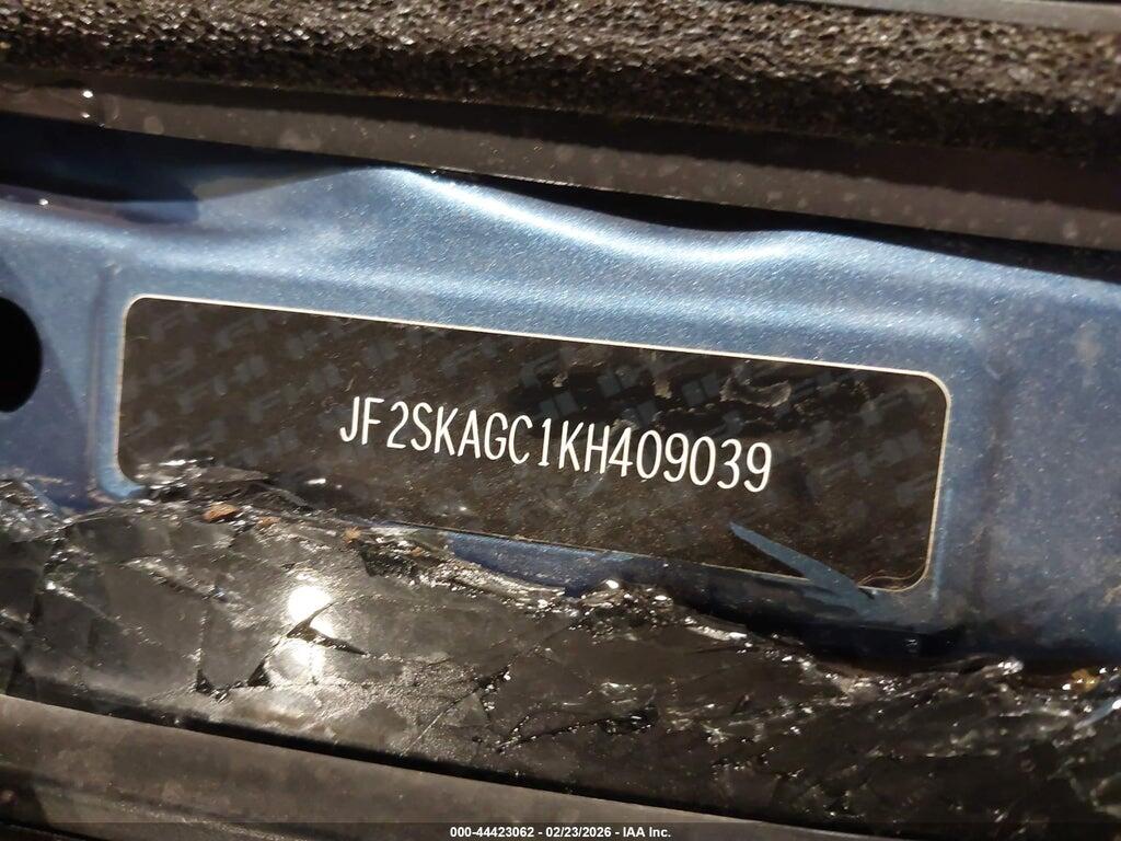 JF2SKAGC1KH409039 2019 SUBARU FORESTER photo no. 9
