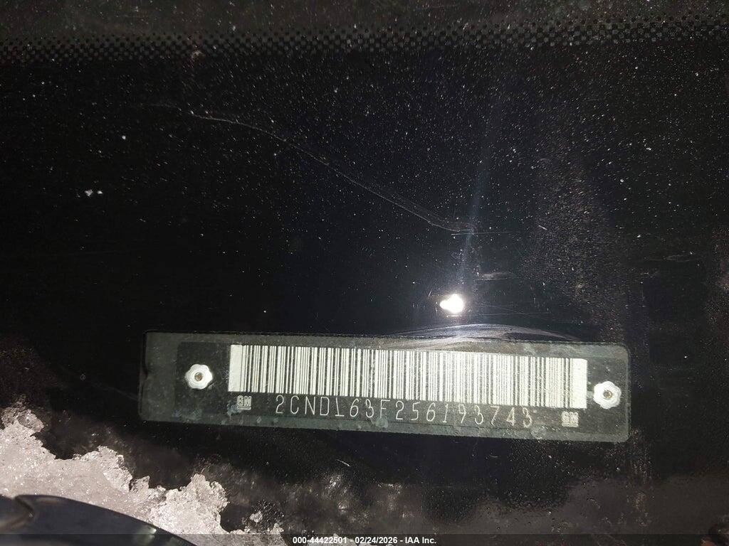 2CNDL63F256193743 2005 CHEVROLET EQUINOX photo no. 9