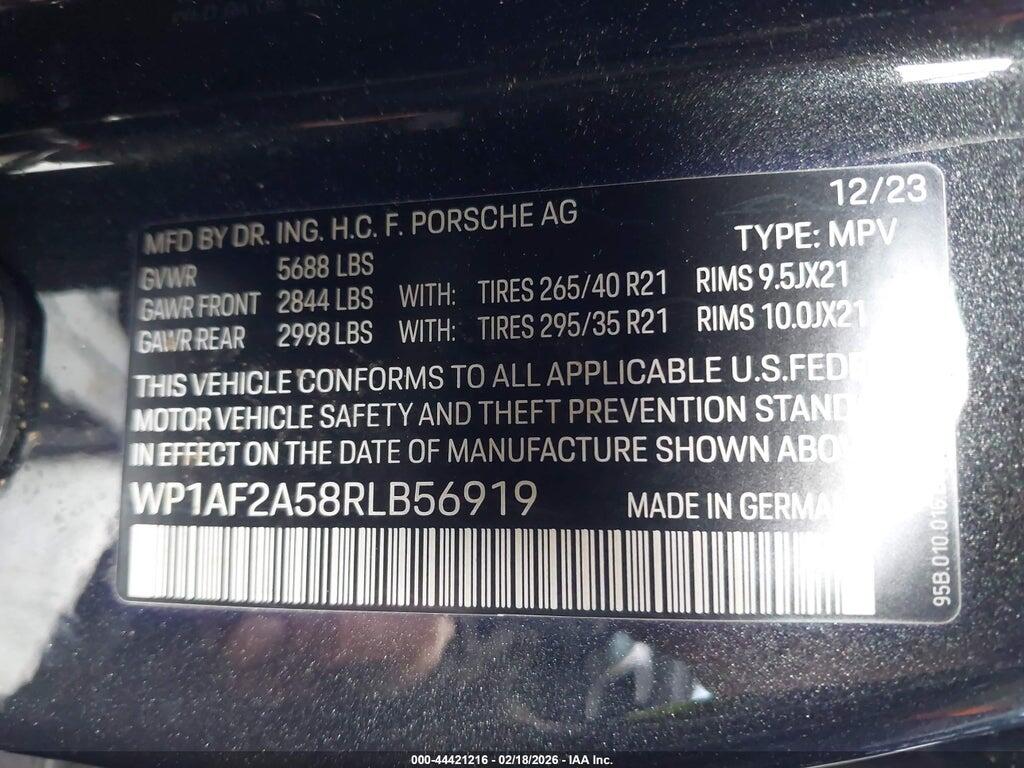 WP1AF2A58RLB56919 2024 PORSCHE MACAN photo no. 9