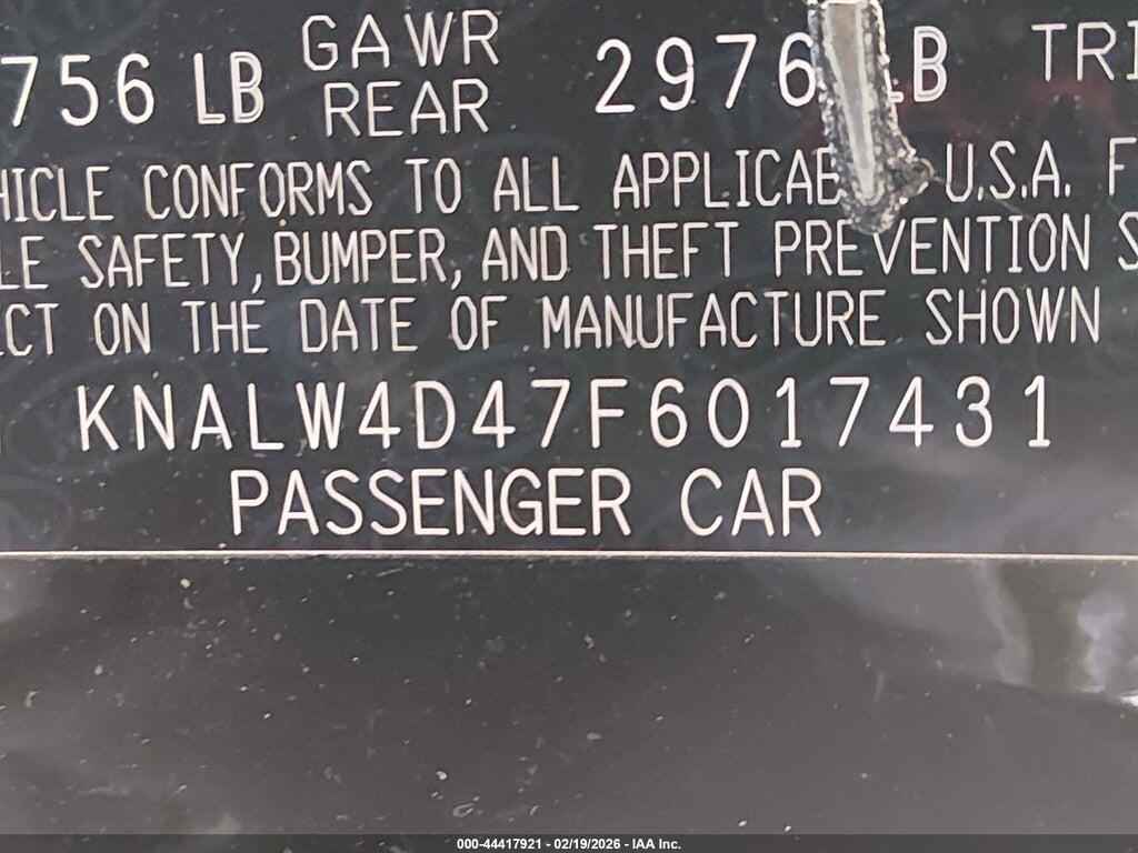 KNALW4D47F6017431 2015 KIA K900 photo no. 9