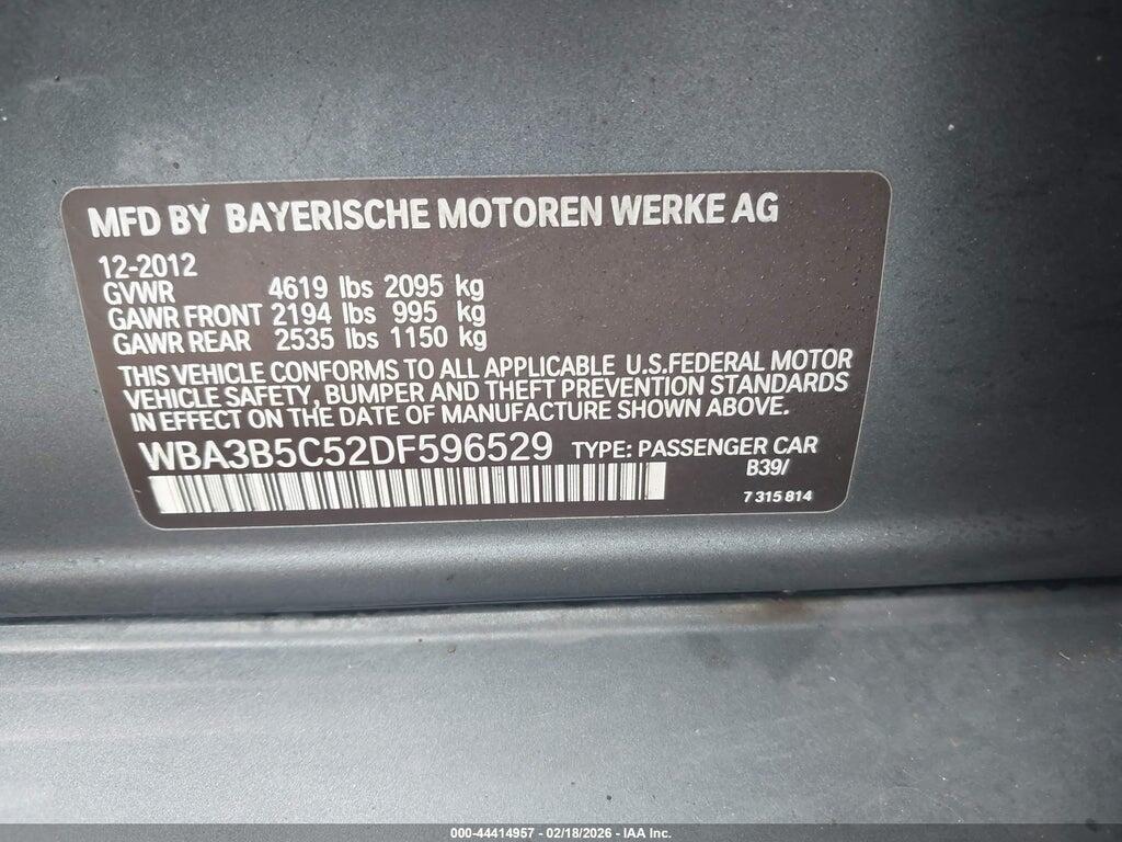 WBA3B5C52DF596529 2013 BMW 328I photo no. 9