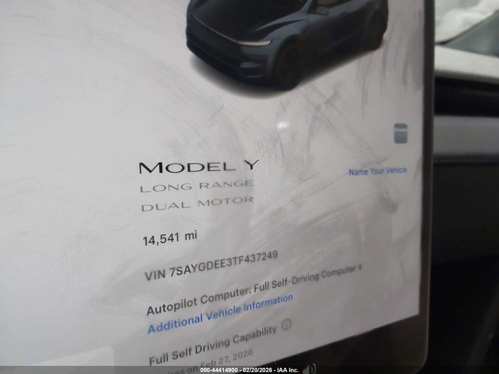7SAYGDEE3TF437249 2026 TESLA MODEL Y photo no. 7