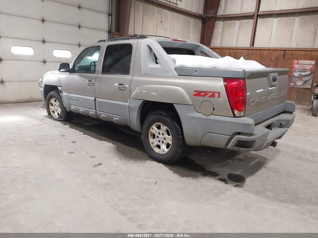 3GNEK13T02G299443 2002 CHEVROLET AVALANCHE 1500 photo no. 3