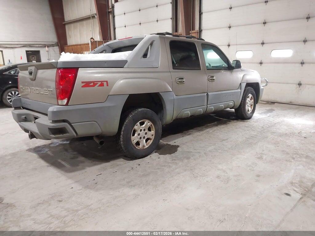 3GNEK13T02G299443 2002 CHEVROLET AVALANCHE 1500 photo no. 4
