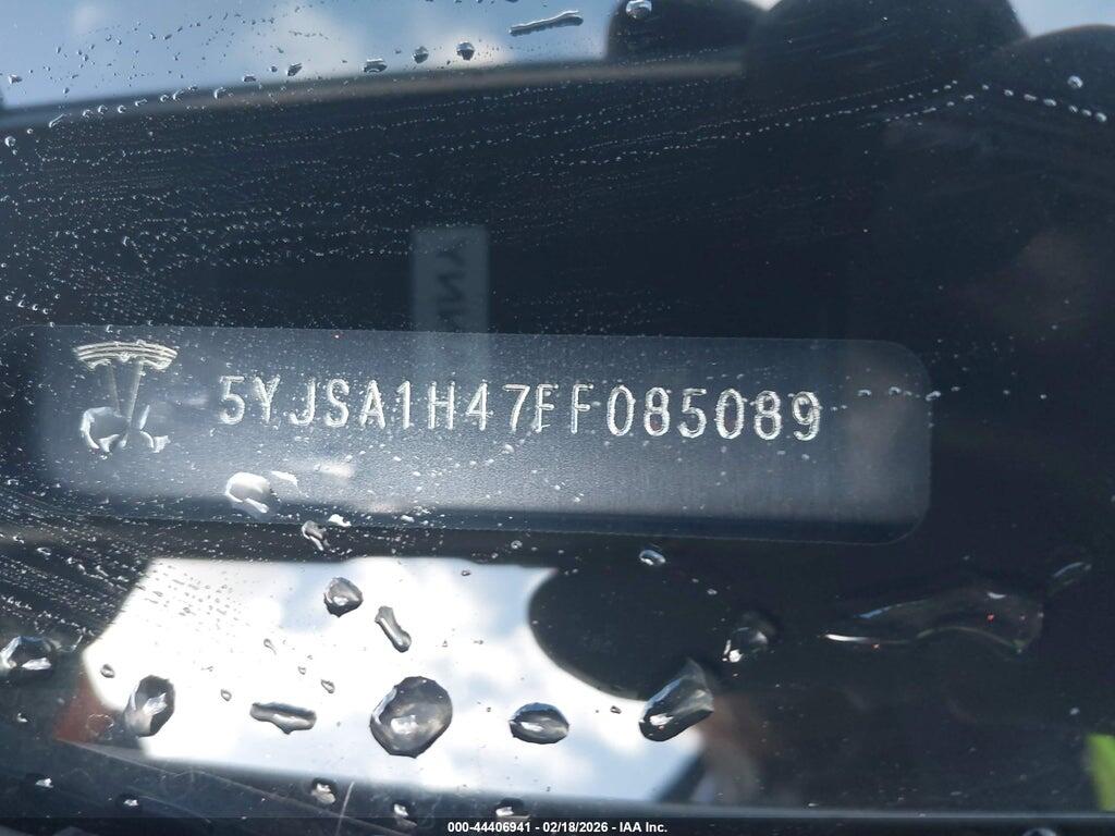 5YJSA1H47FF085089 2015 TESLA MODEL S photo no. 9