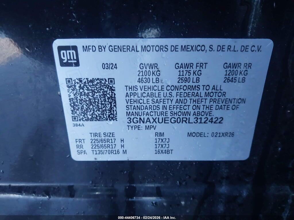 3GNAXUEG0RL312422 2024 CHEVROLET EQUINOX photo no. 9