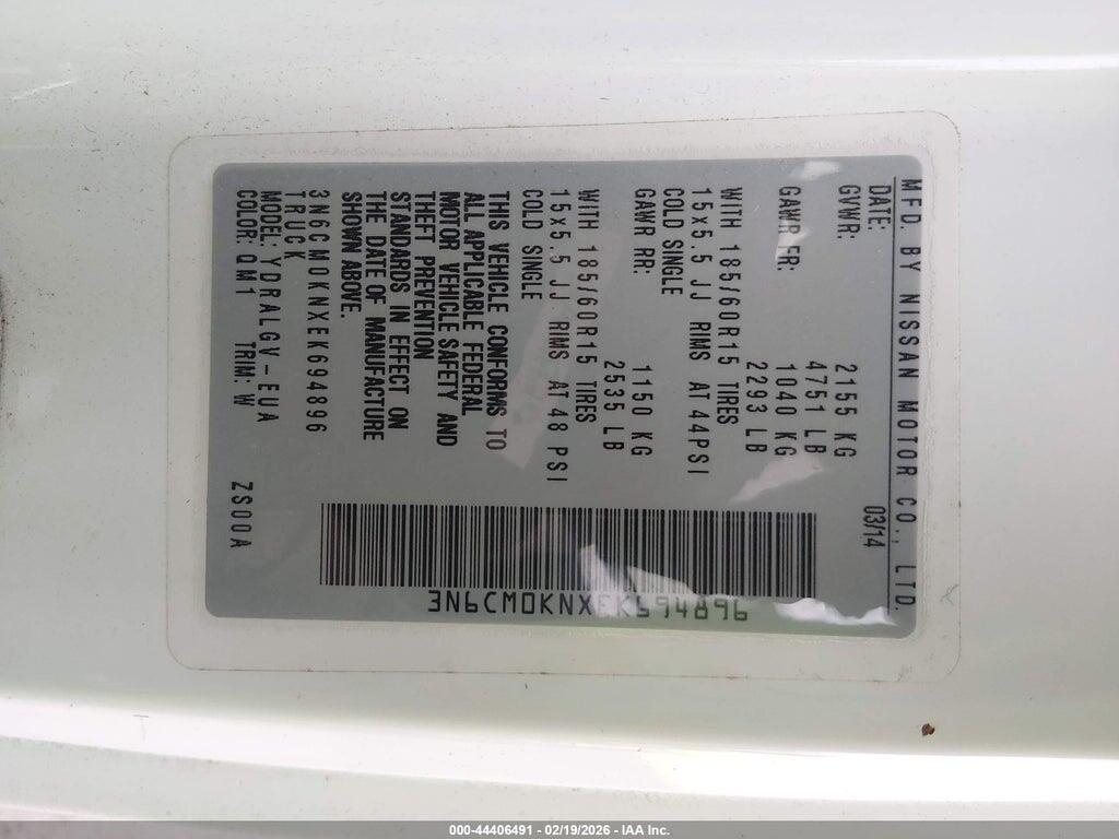 3N6CM0KNXEK694896 2014 NISSAN NV200 photo no. 9