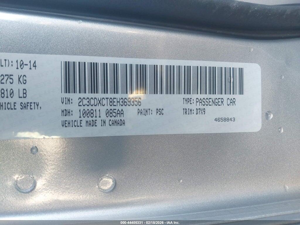 2C3CDXCT8EH369356 2014 DODGE CHARGER photo no. 9