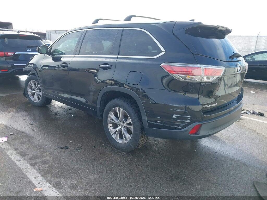 5TDKKRFHXFS072835 2015 TOYOTA HIGHLANDER photo no. 3