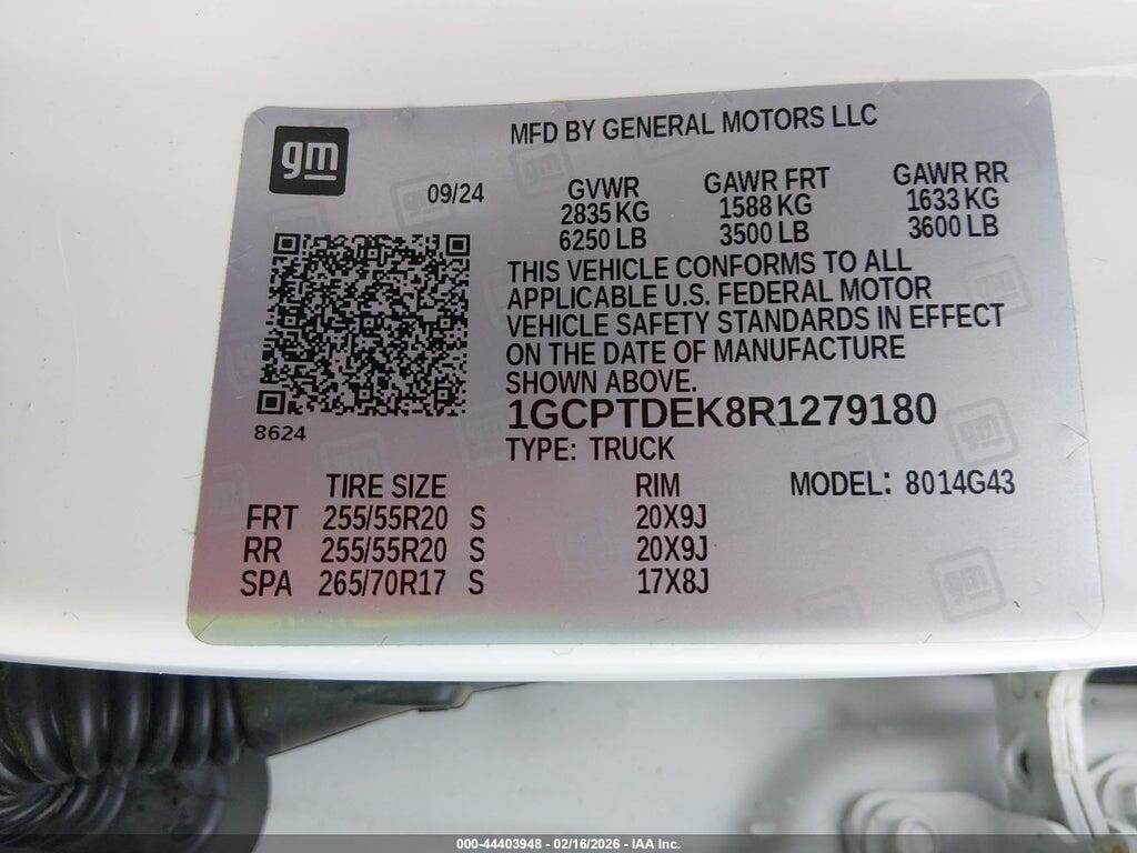 1GCPTDEK8R1279180 2024 CHEVROLET COLORADO photo no. 9