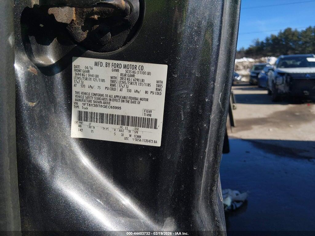 1FT8X3BT8GEC65995 2016 FORD F-350 photo no. 9