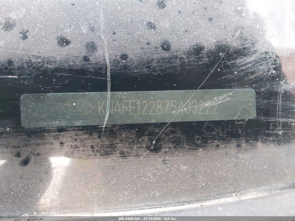 KNAFE122875433222 2007 KIA SPECTRA photo no. 9