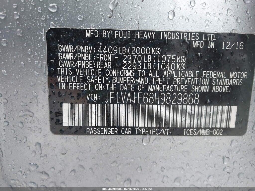 JF1VA1E68H9829868 2017 SUBARU WRX photo no. 9