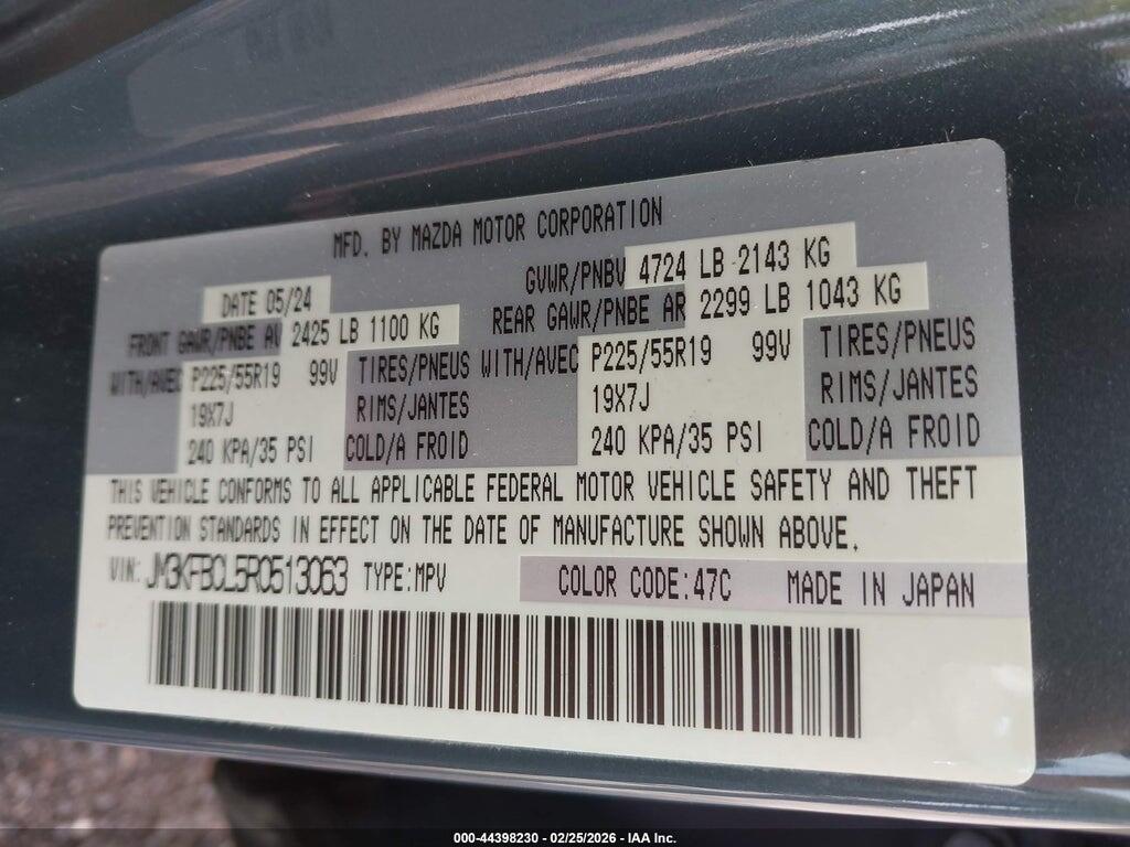 JM3KFBCL5R0513063 2024 MAZDA CX-5 photo no. 9