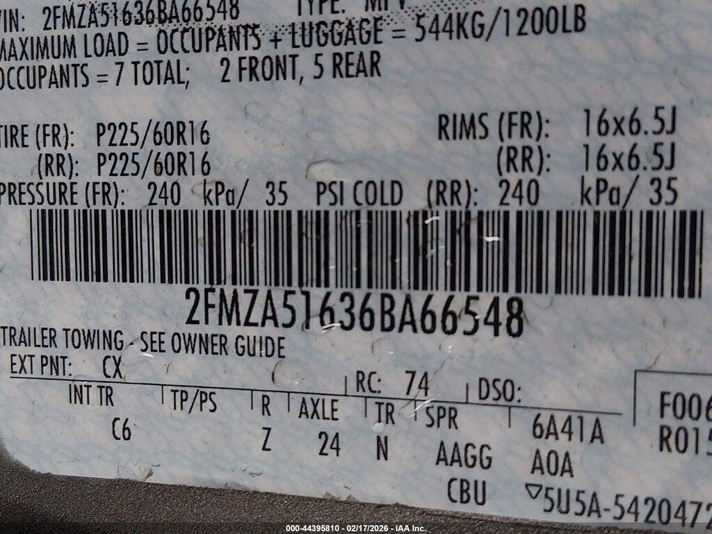 2FMZA51636BA66548 2006 FORD FREESTAR photo no. 9