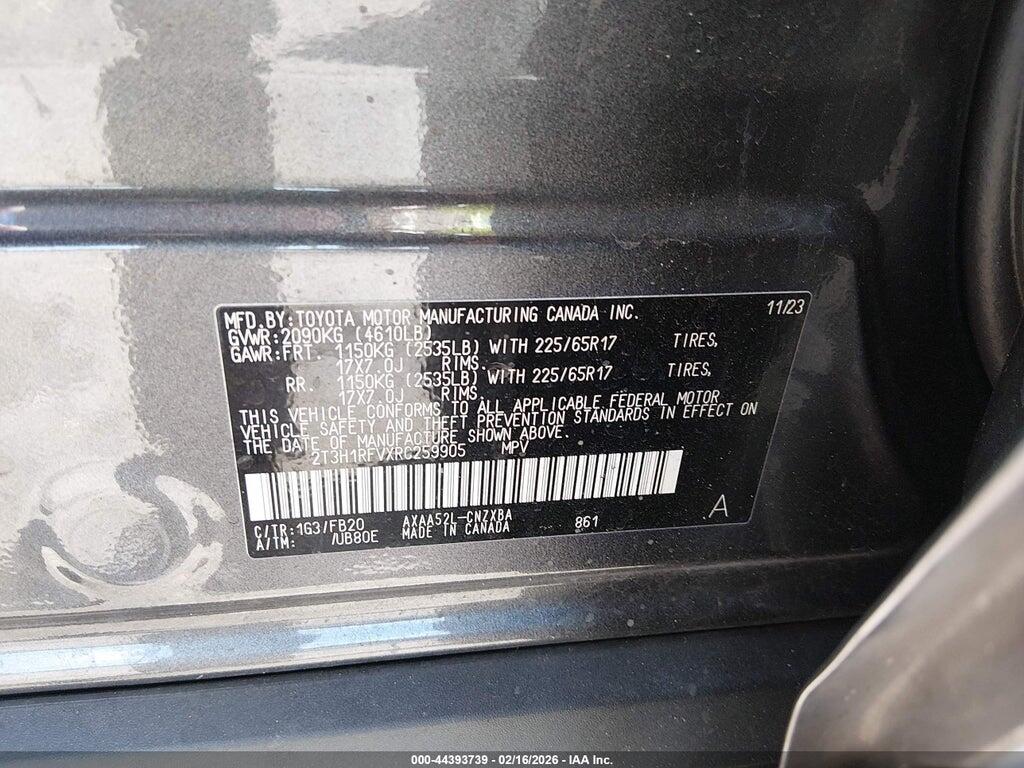 2T3H1RFVXRC259905 2024 TOYOTA RAV4 photo no. 9
