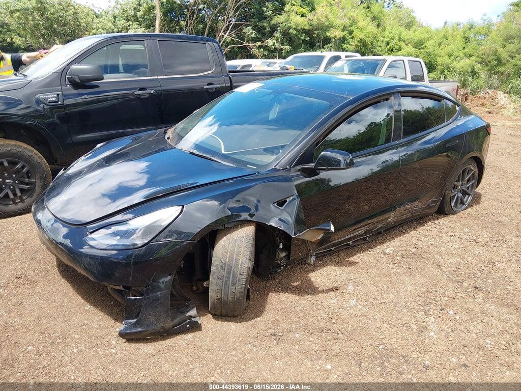 5YJ3E1EA2NF125824 2022 TESLA MODEL 3 photo no. 2
