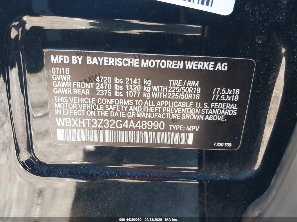 WBXHT3Z32G4A48990 2016 BMW X1 photo no. 9