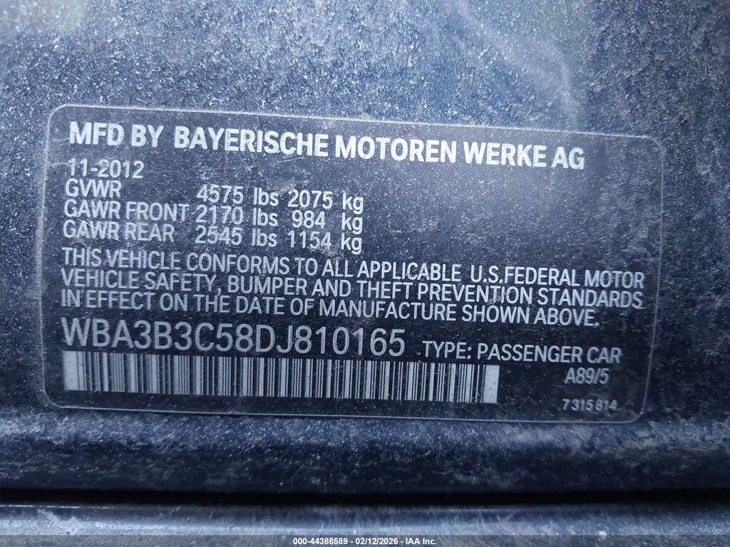 WBA3B3C58DJ810165 2013 BMW 328I photo no. 9