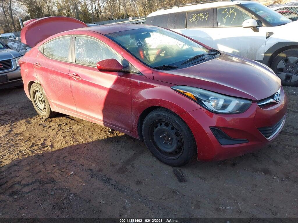 5NPDH4AE8GH743790 2016 HYUNDAI ELANTRA photo no. 1