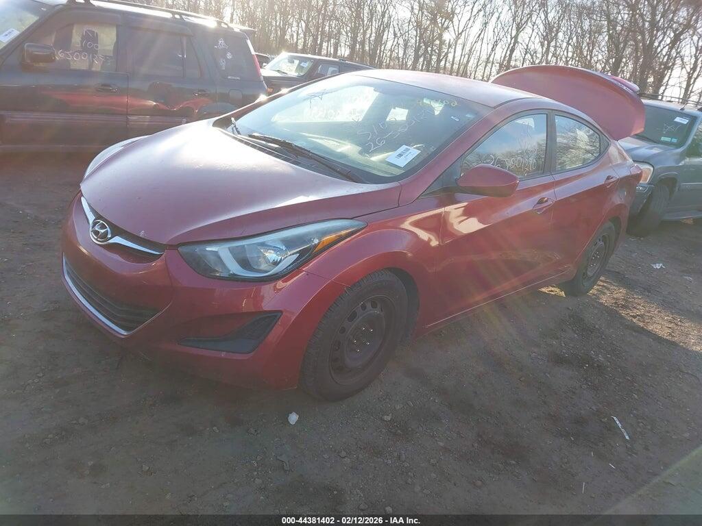 5NPDH4AE8GH743790 2016 HYUNDAI ELANTRA photo no. 2