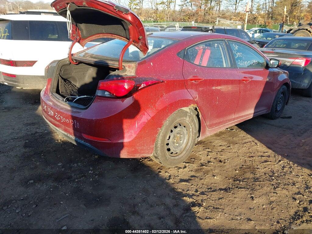 5NPDH4AE8GH743790 2016 HYUNDAI ELANTRA photo no. 4