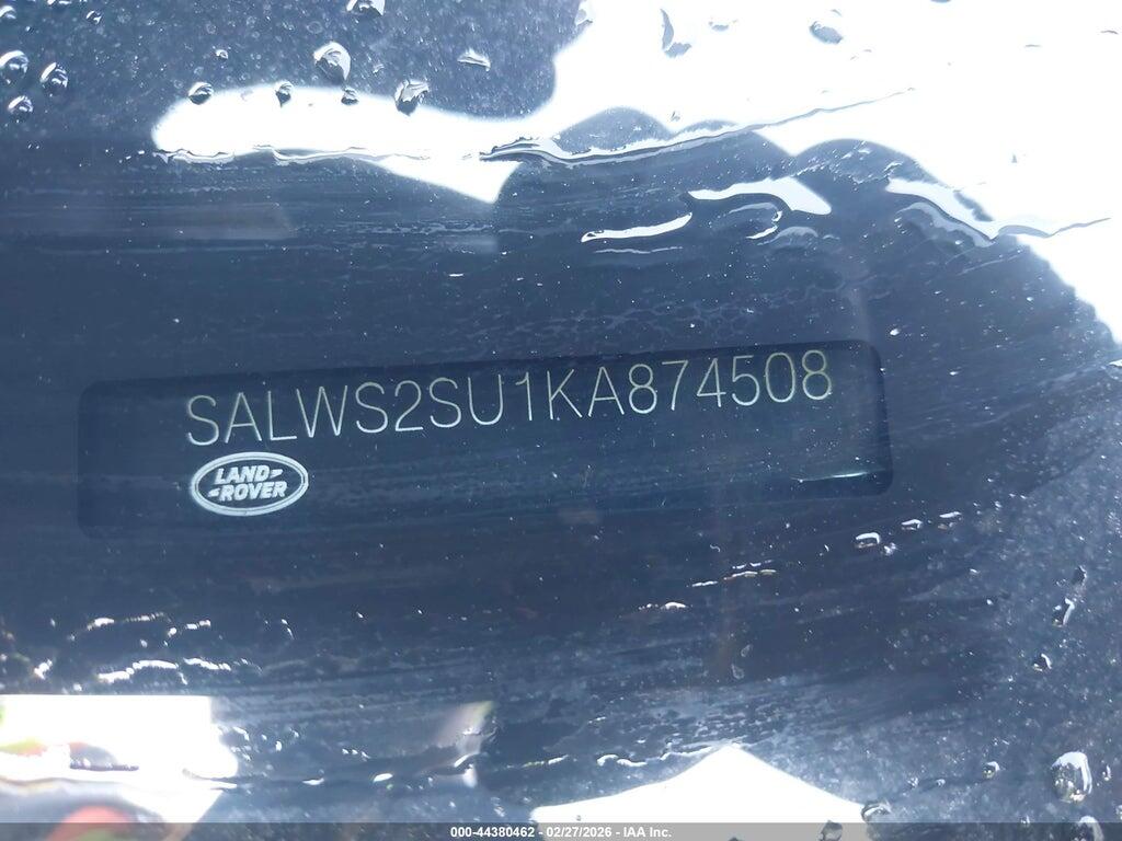SALWS2SU1KA874508 2019 LAND ROVER RANGE ROVER SPORT photo no. 9