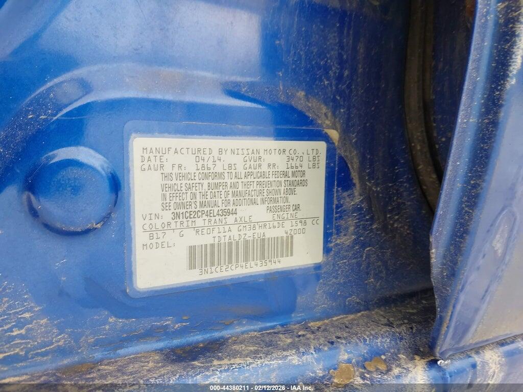 3N1CE2CP4EL435944 2014 NISSAN VERSA NOTE photo no. 9