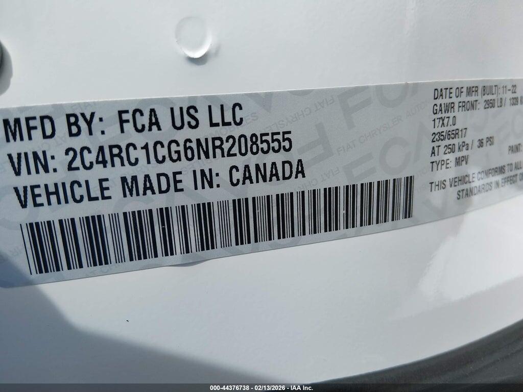 2C4RC1CG6NR208555 2022 CHRYSLER VOYAGER photo no. 9