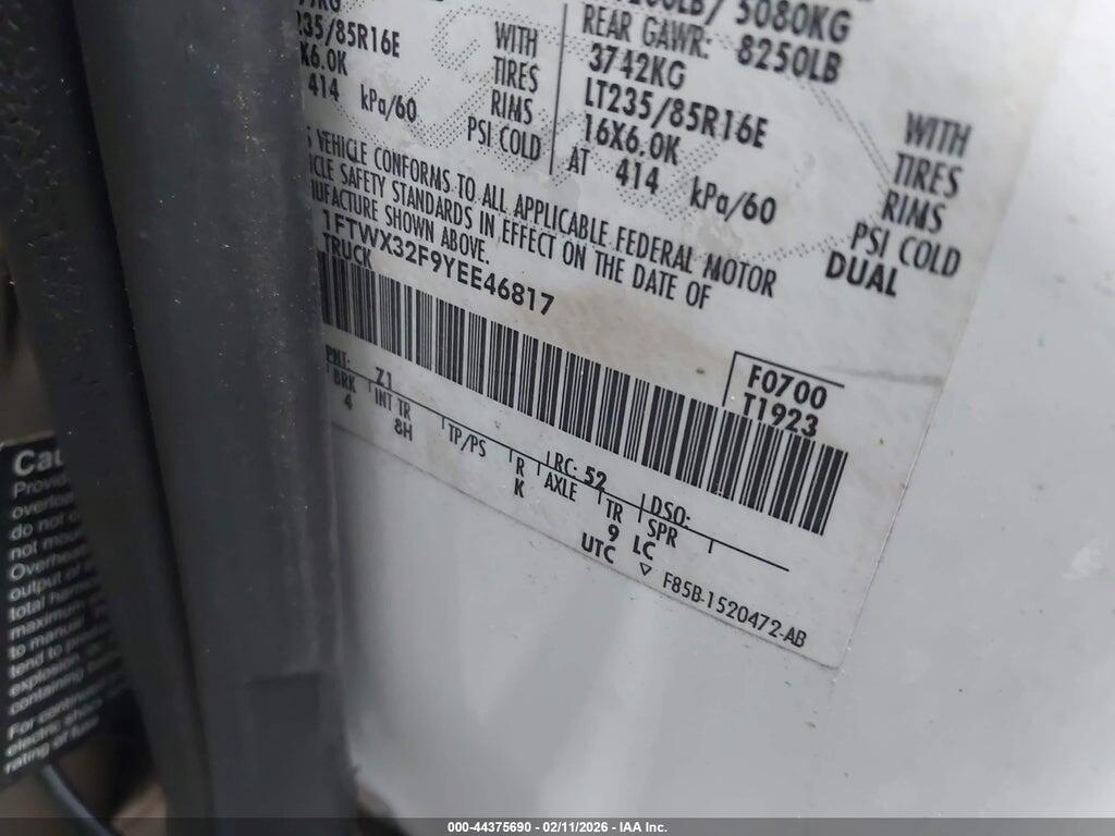 1FTWX32F9YEE46817 2000 FORD F-350 photo no. 8