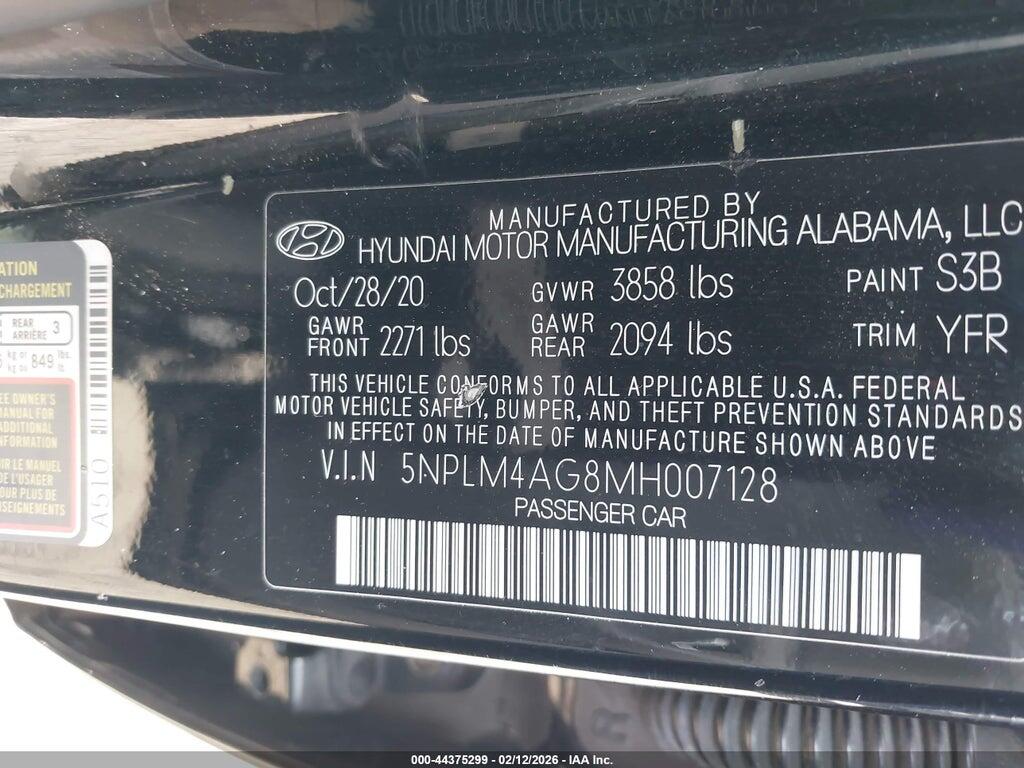 5NPLM4AG8MH007128 2021 HYUNDAI ELANTRA photo no. 9
