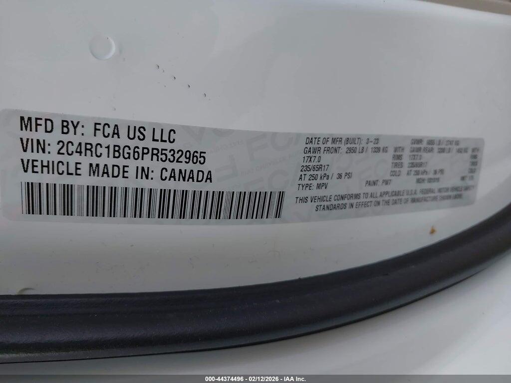 2C4RC1BG6PR532965 2023 CHRYSLER PACIFICA photo no. 9