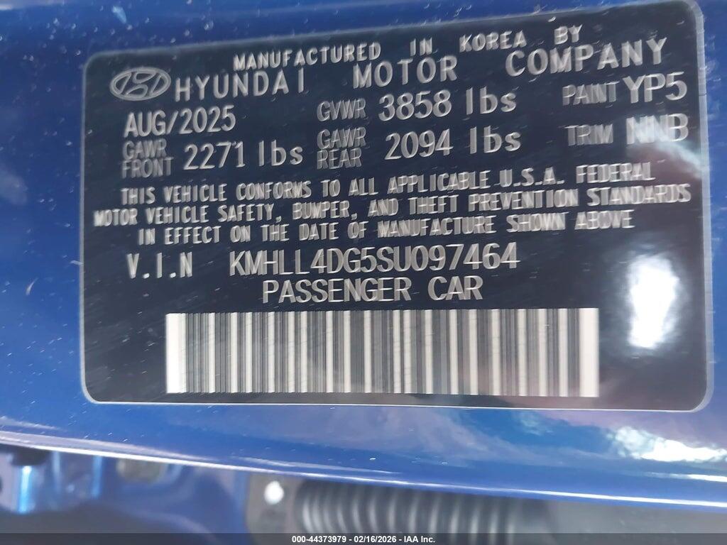 KMHLL4DG5SU097464 2025 HYUNDAI ELANTRA photo no. 9