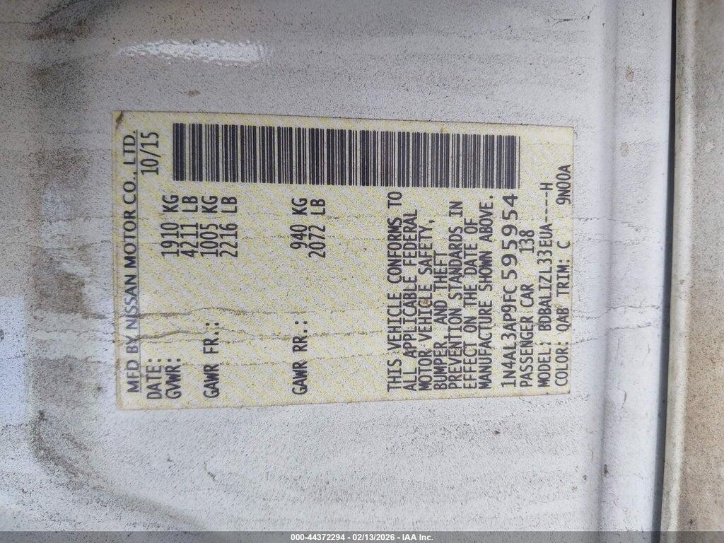 1N4AL3AP9FC595954 2015 NISSAN ALTIMA photo no. 9