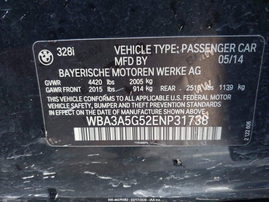 WBA3A5G52ENP31738 2014 BMW 328I photo no. 9