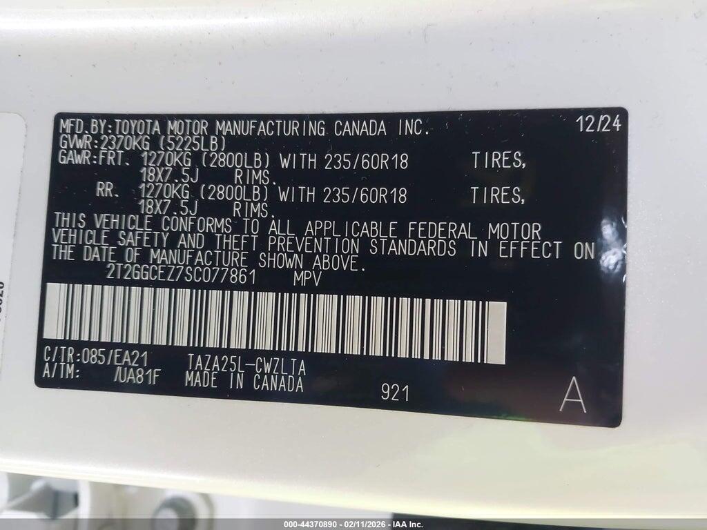2T2GGCEZ7SC077861 2025 LEXUS NX 350 photo no. 9
