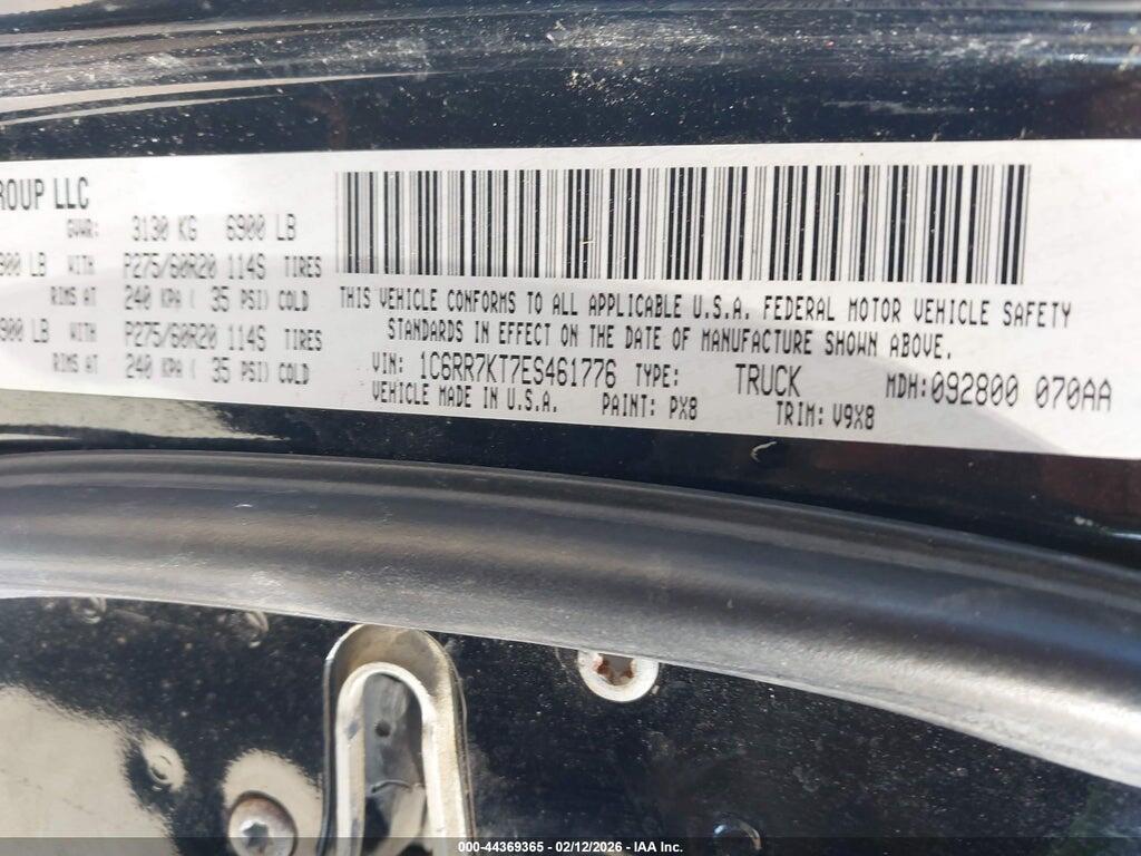 1C6RR7KT7ES461776 2014 RAM 1500 photo no. 9