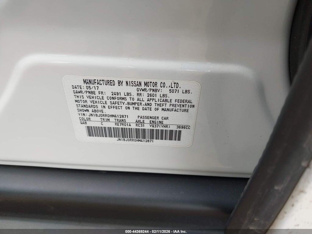 JN1BJ0RR0HM412871 2017 INFINITI QX50 photo no. 9