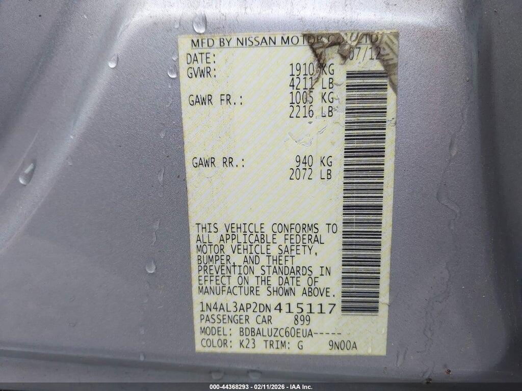 1N4AL3AP2DN415117 2013 NISSAN ALTIMA photo no. 9