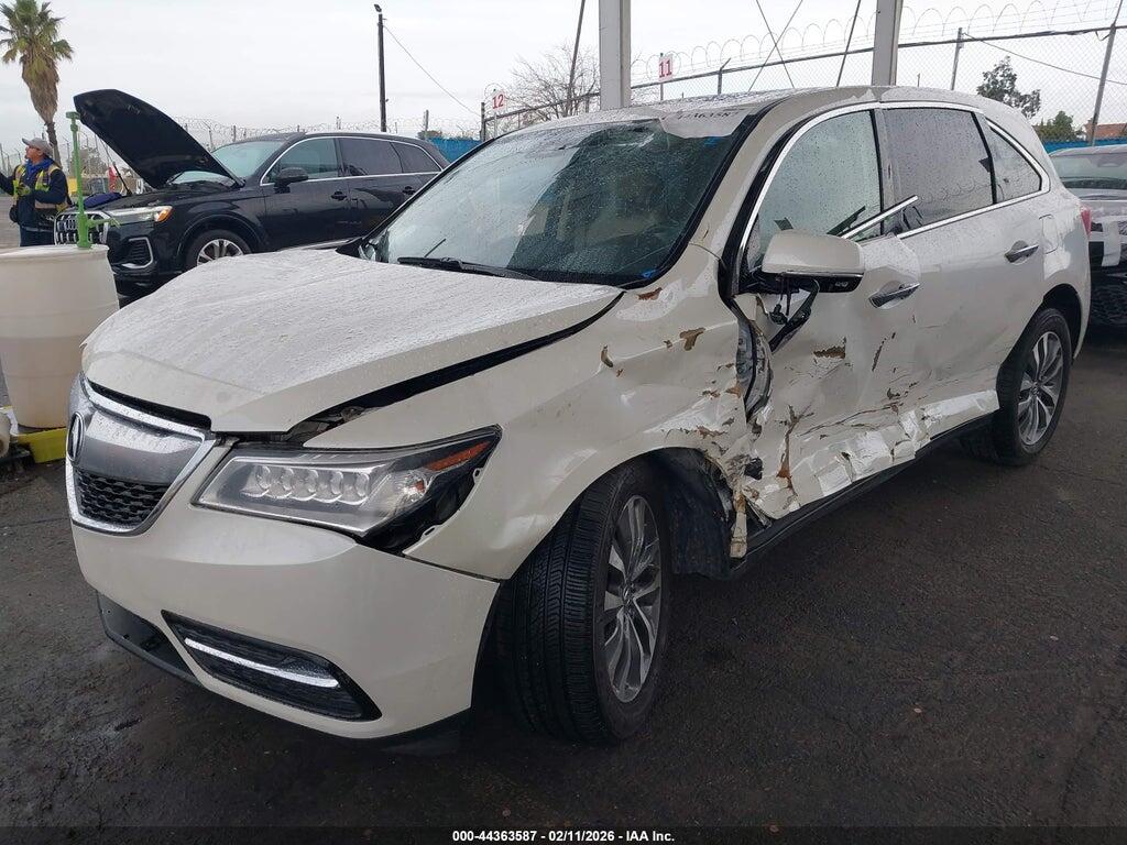 5FRYD4H41GB036585 2016 ACURA MDX photo no. 2