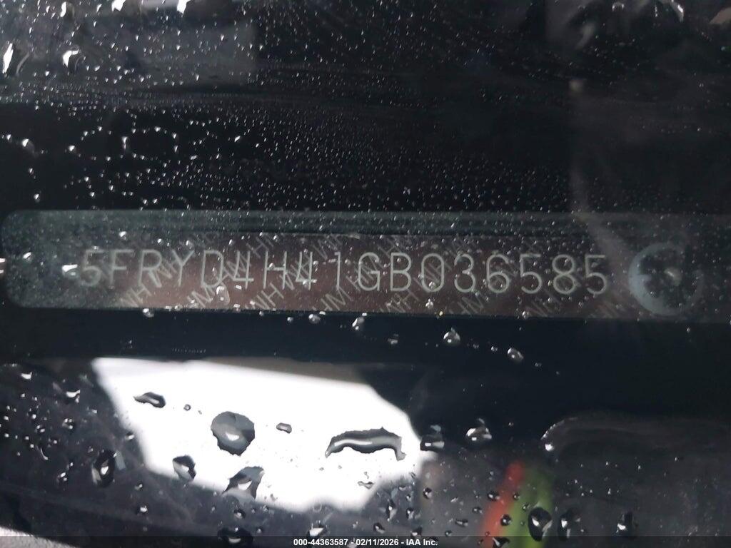 5FRYD4H41GB036585 2016 ACURA MDX photo no. 9