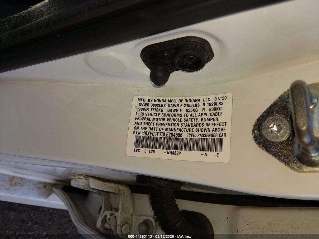19XFC1F73LE204556 2020 HONDA CIVIC photo no. 9