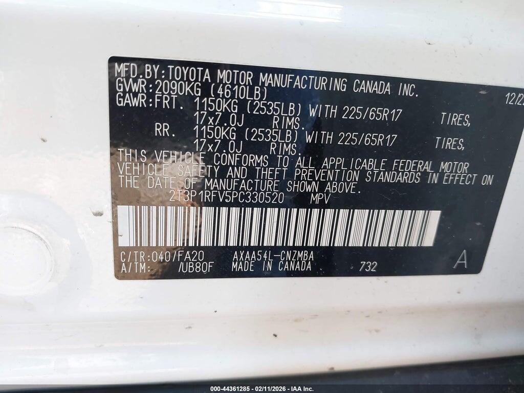 2T3P1RFV5PC330520 2023 TOYOTA RAV4 photo no. 9