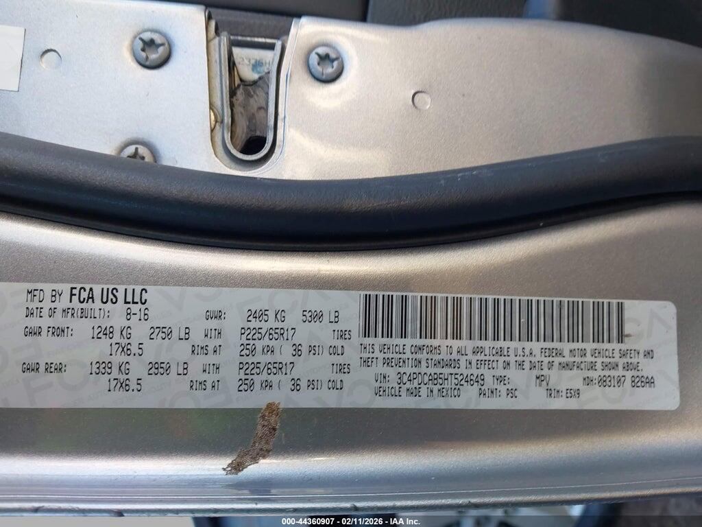 3C4PDCAB5HT524649 2017 DODGE JOURNEY photo no. 9