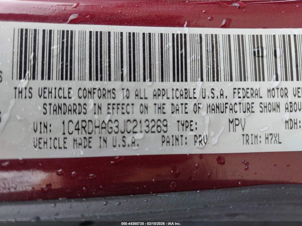 1C4RDHAG3JC213269 2018 DODGE DURANGO photo no. 9