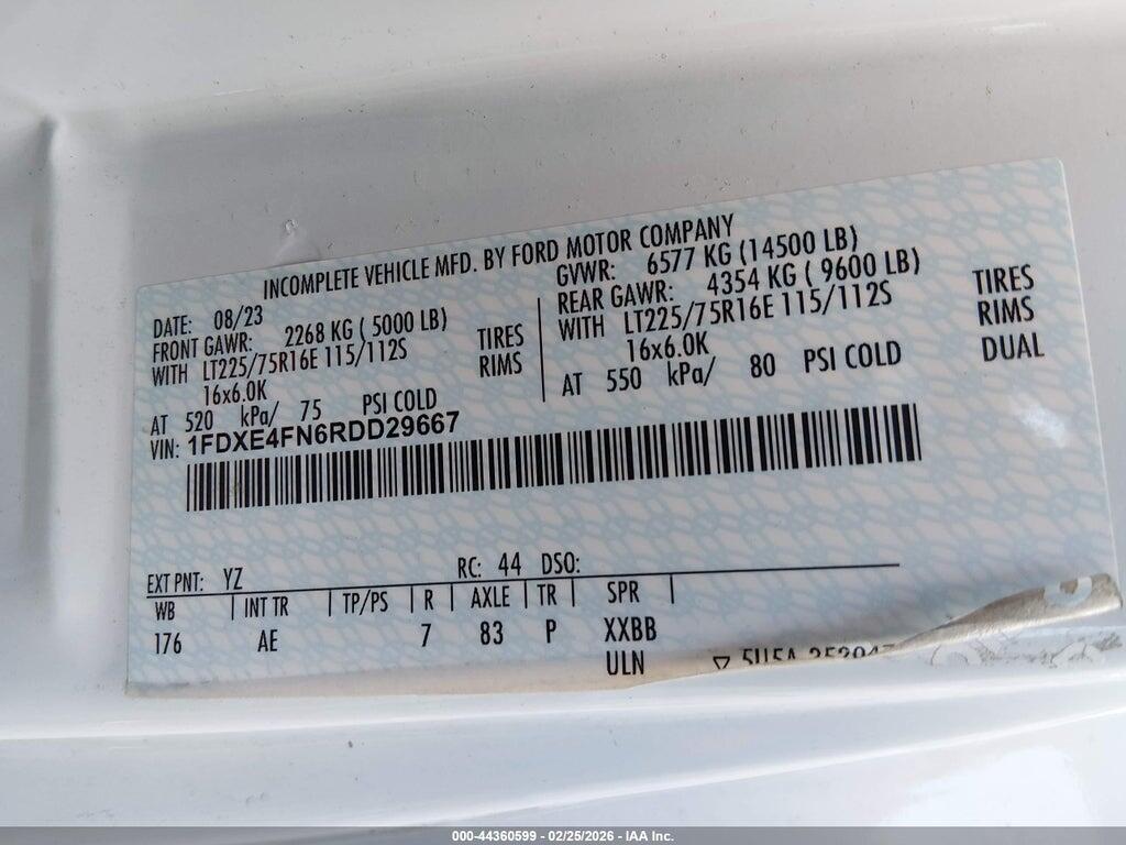 1FDXE4FN6RDD29667 2024 FORD E-450 CUTAWAY photo no. 8
