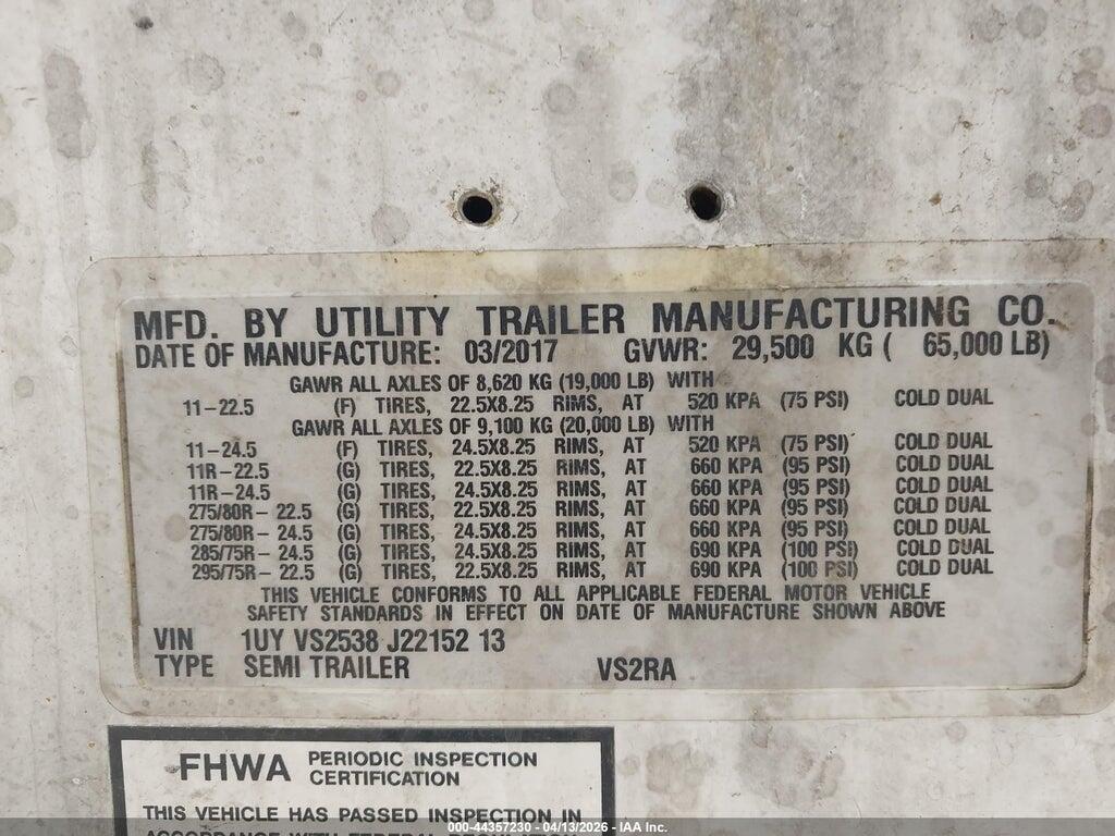 1UYVS2538J2215213 2018 UTILITY TRAILER MFG UNKNOWN photo no. 9
