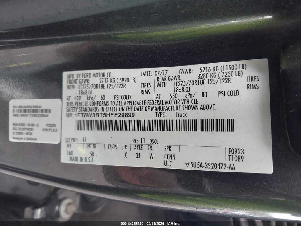 1FT8W3BT5HEE29899 2017 FORD F-350 photo no. 8