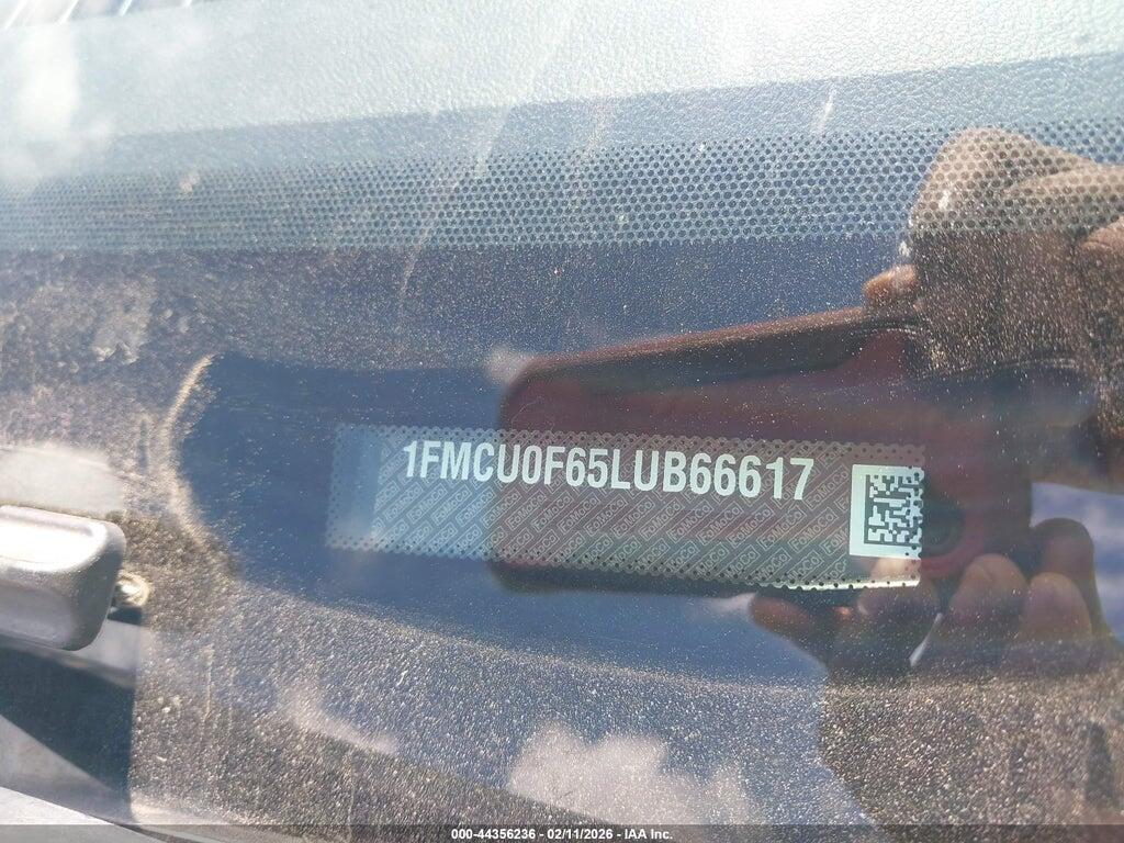 1FMCU0F65LUB66617 2020 FORD ESCAPE photo no. 9